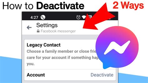how to deactivate messenger on android 2024