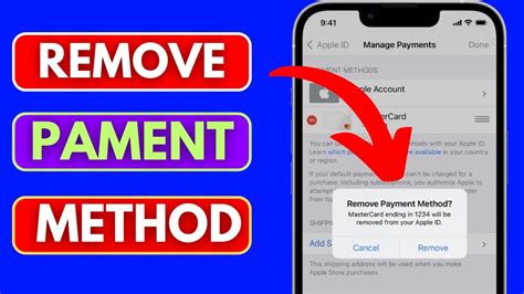 how to deactivate payment method on iphone
