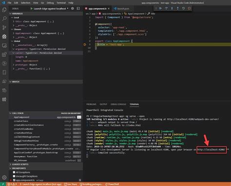 how to debug angular 17 in visual studio code