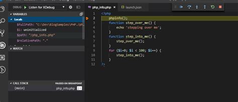 how to debug php