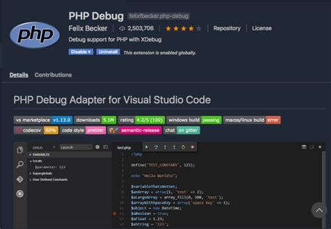 how to debug php code in visual studio
