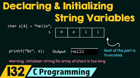 how to declare and initialize string variable in c