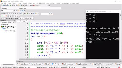 how to declare multiple variables in one line c++