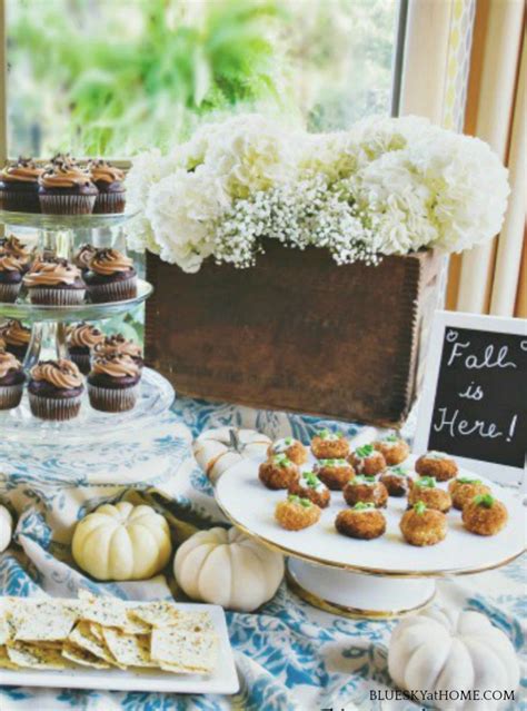 how to decorate a buffet table for fall