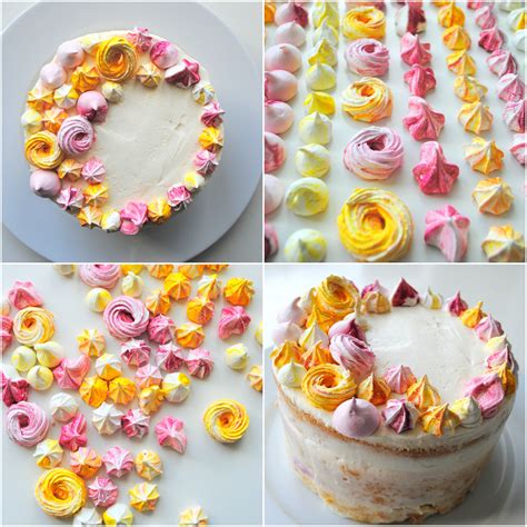 how to decorate a cake with meringue