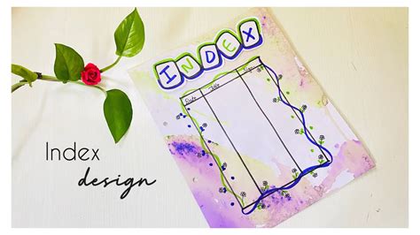 how to decorate index page of project
