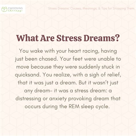 how to decrease stress dreams