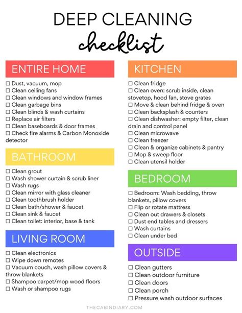 how to deep clean an entire house