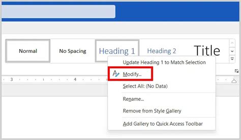 how to define heading styles in word