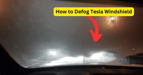 how to defog front windshield tesla