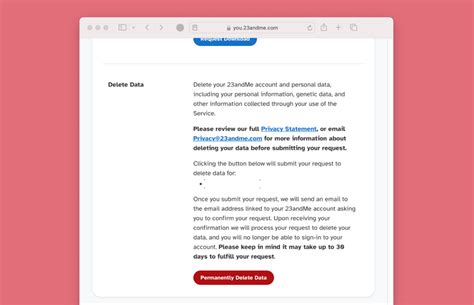 how to delete 23andme data reddit