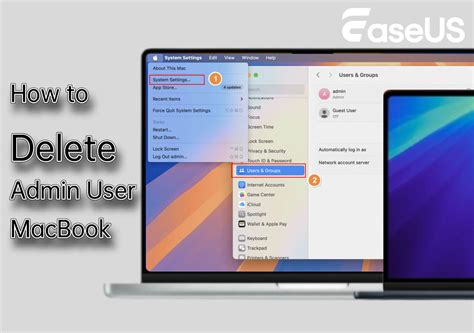 how to delete a admin user on macbook