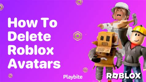 how to delete a avatar on roblox