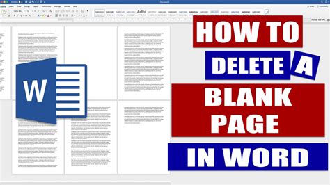 how to delete a blank page in word mail merge