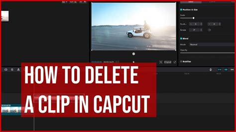 how to delete a clip on capcut