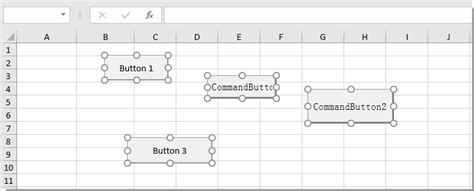 how to delete a command button in excel
