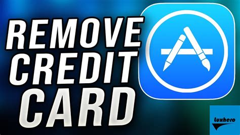 how to delete a credit card from app store