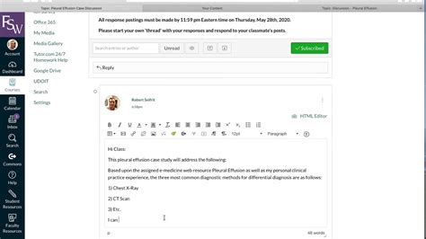 how to delete a discussion post on canvas on iphone