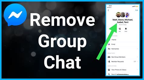 how to delete a facebook messenger group on iphone