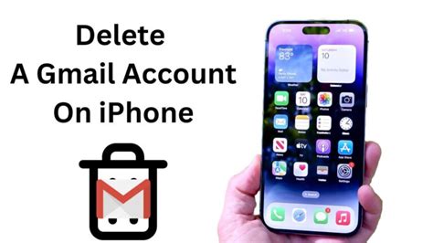 how to delete a gmail account on iphone without password