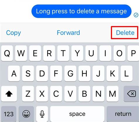 how to delete a hacked message on messenger without opening it on iphone