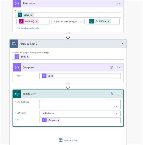 how to delete a microsoft forms response