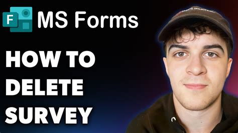 how to delete a microsoft forms survey