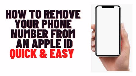 how to delete a number from apple id
