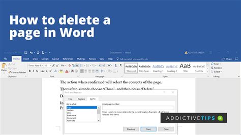 how to delete a page in word form template