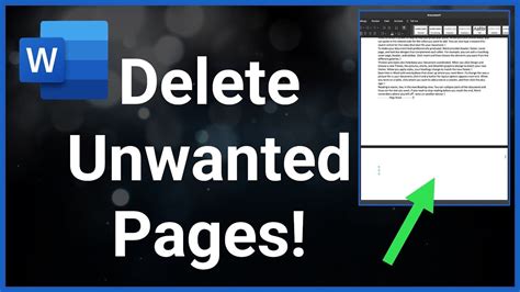 how to delete a page pages