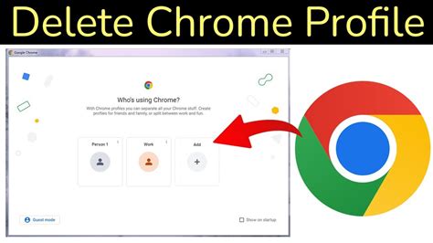 how to delete a profile in chrome