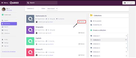 how to delete a quiz in quizizz