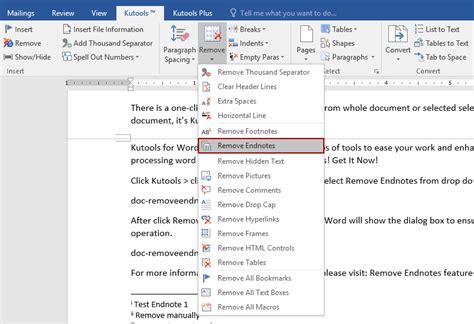 how to delete a reference in word endnote