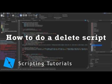 how to delete a script in roblox studio