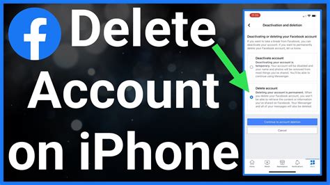 how to delete a second facebook account on iphone