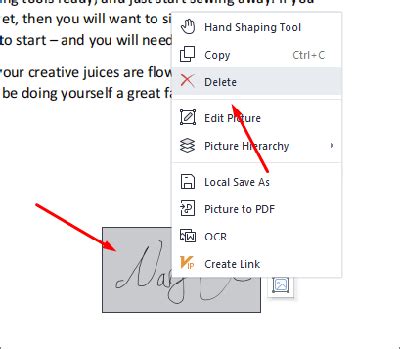 how to delete a signature box from a pdf