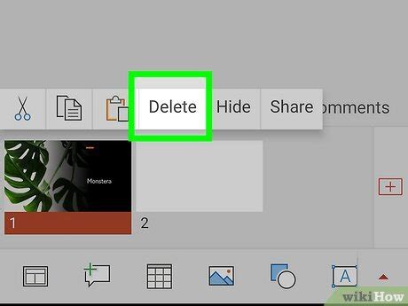 how to delete a slide in powerpoint mobile on iphone