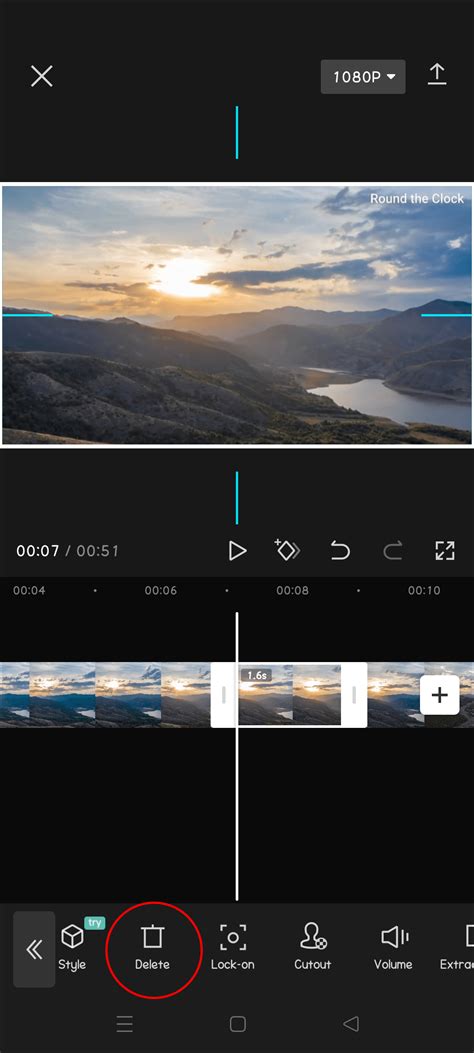 how to delete a split in capcut