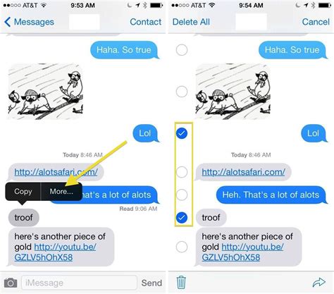how to delete a text on apple
