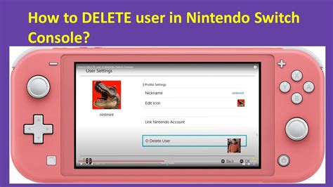 how to delete a user from your nintendo switch