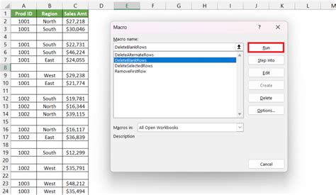 how to delete a whole row in excel