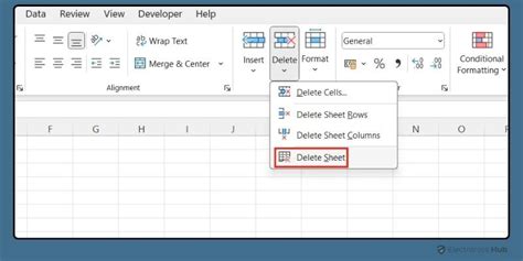 how to delete a worksheet in excel on ipad