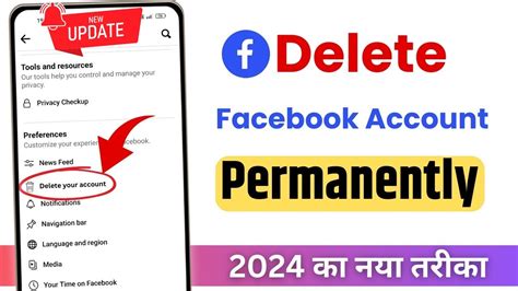 how to delete account in fb lite 2024