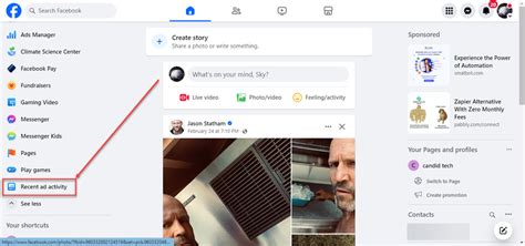 how to delete ad activity on facebook android
