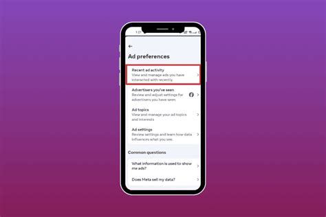 how to delete ad activity on facebook app