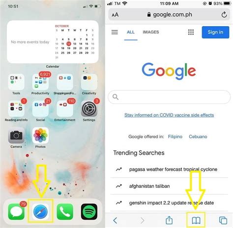 how to delete all app bookmarks on iphone