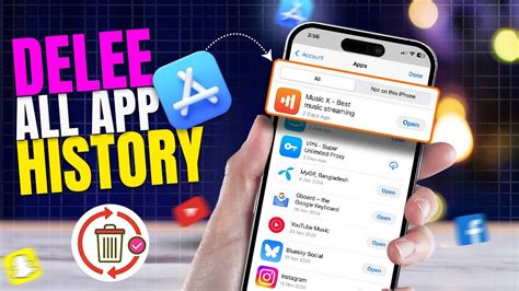 how to delete all app history on iphone