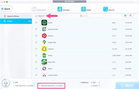 how to delete all apps at once