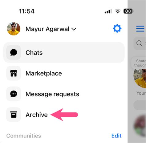 how to delete all archived messages on messenger iphone