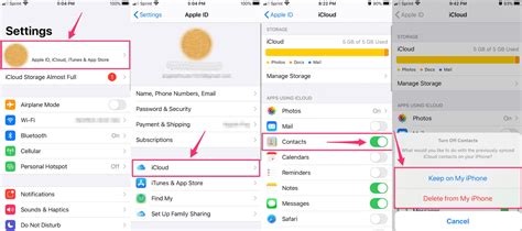 how to delete all contacts from iphone icloud